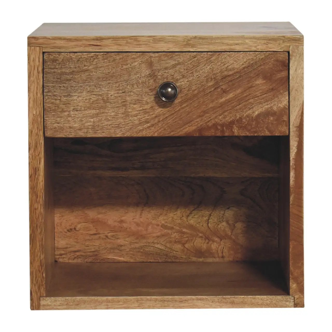 Solid Wood Floating Mini Classic Bedside Table by HouseOfZazla