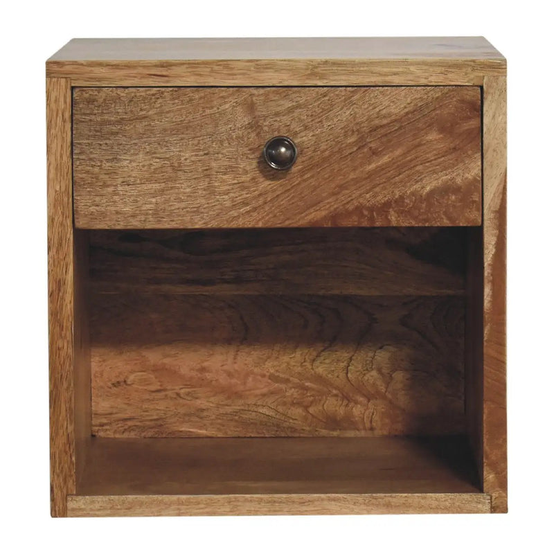 Solid Wood Floating Mini Classic Bedside Table by HouseOfZazla