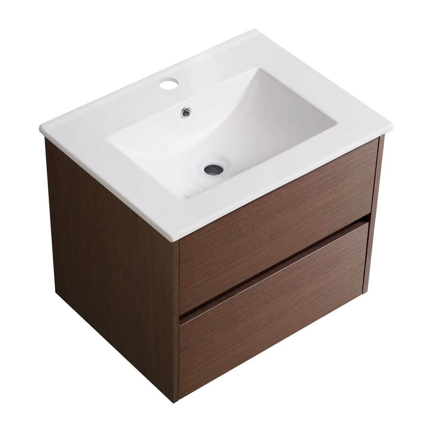 Wall Mounted Floating Bathroom Vanity With Sink And Cabinet by HouseOfZazla