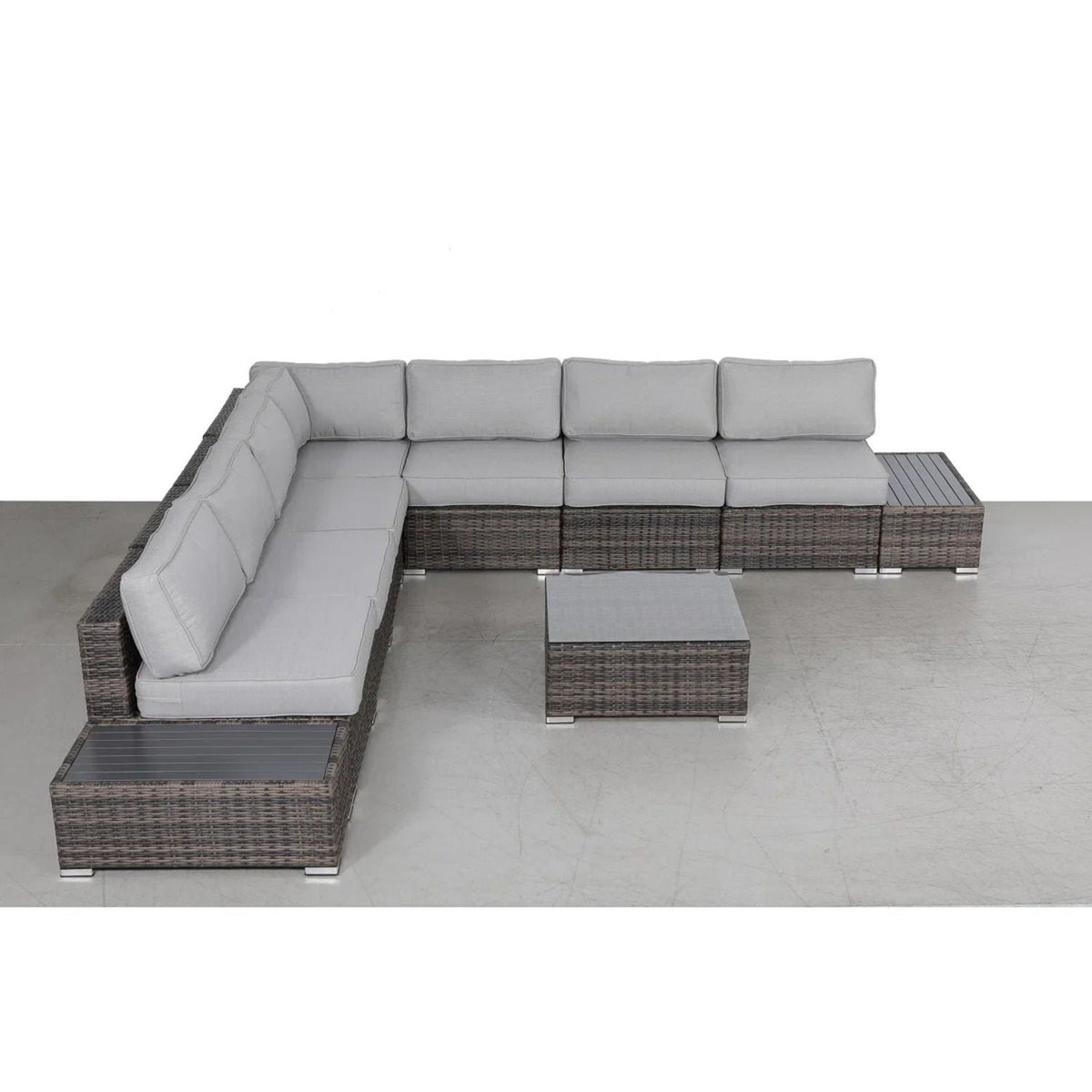Wicker Sectional Seating Group With Cushions, photo 6 of 28