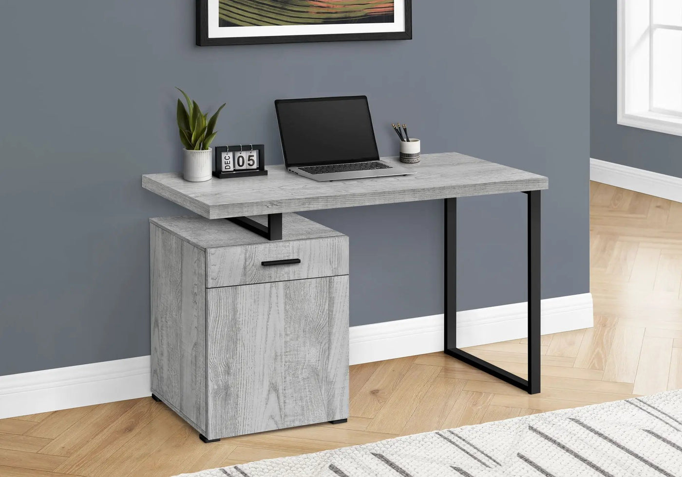 Computer Desk with Storage Drawers for Home Office by HouseOfZazla