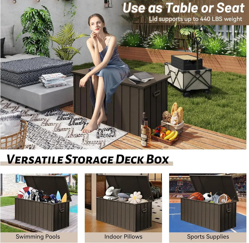 190 Gallon Metal Deck Box by HouseOfZazla