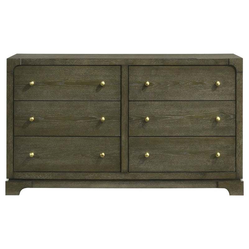 Gran Park 6-drawer Dresser Cabinet Dark Cocoa by Unique Piece Furniture