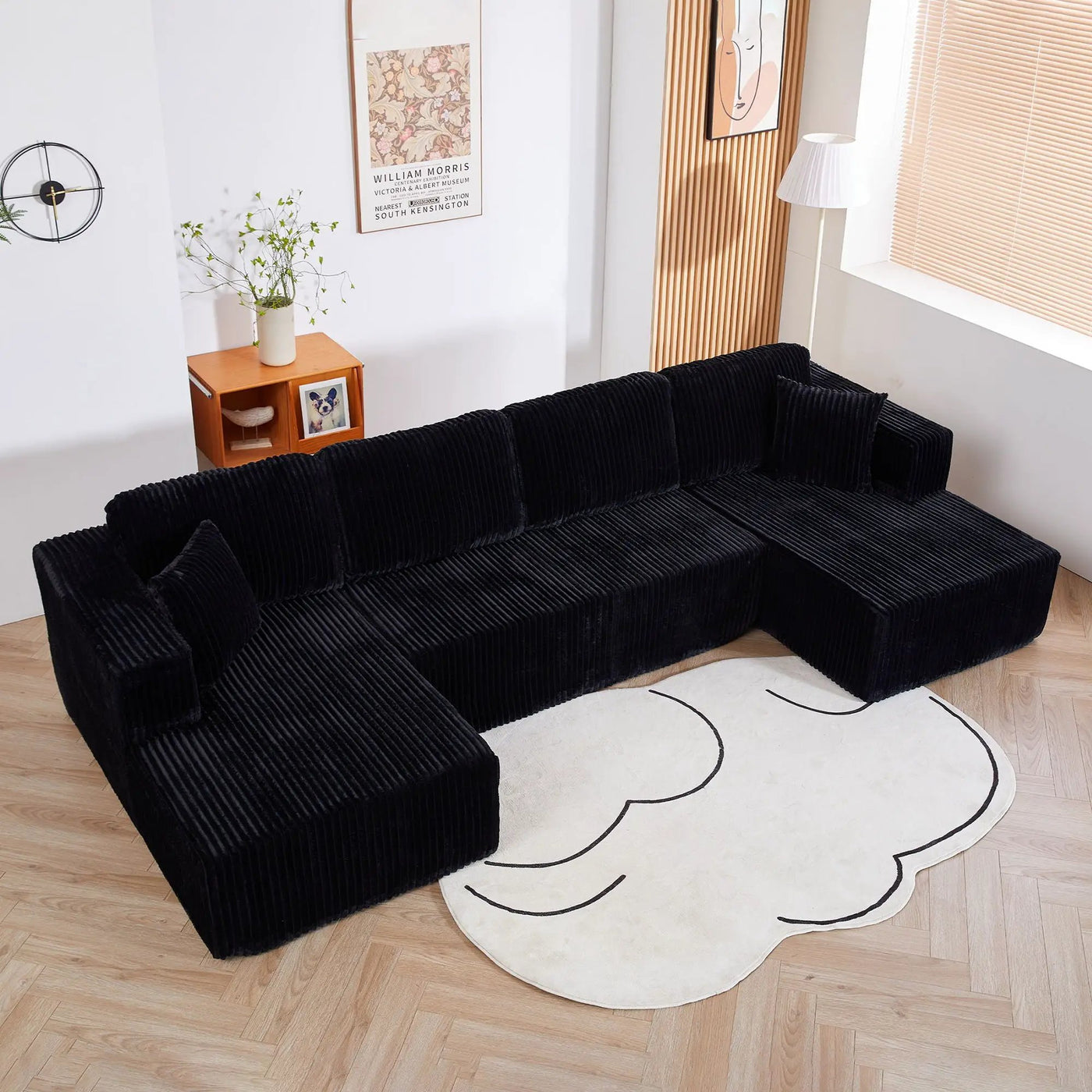 U-Shape Modular Sectional Sofa For Living Room by HouseOfZazla