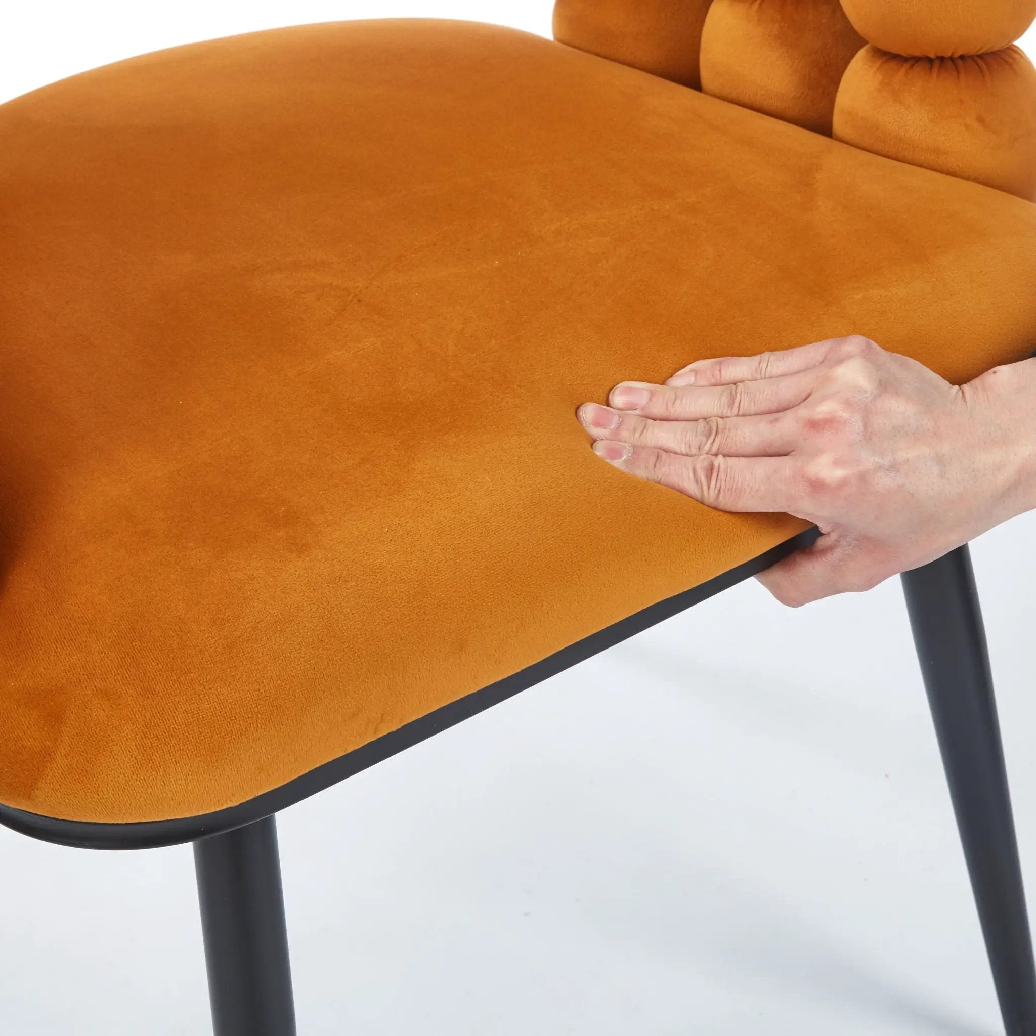Modern Chair With Tube Legs, Soft Cushions And Comfortable Backrest by HouseOfZazla