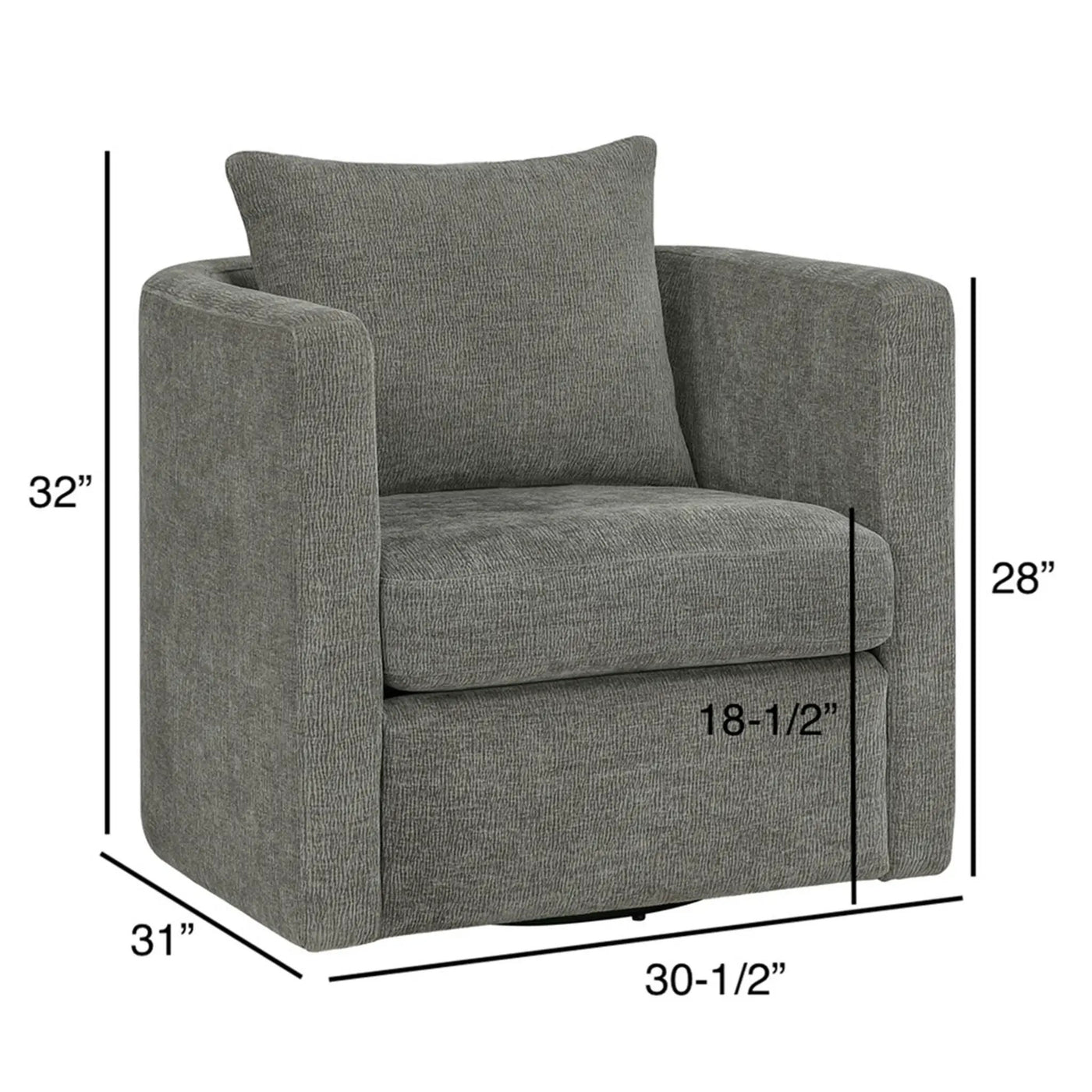 Sutton - Swivel Barrel Chair by HouseOfZazla