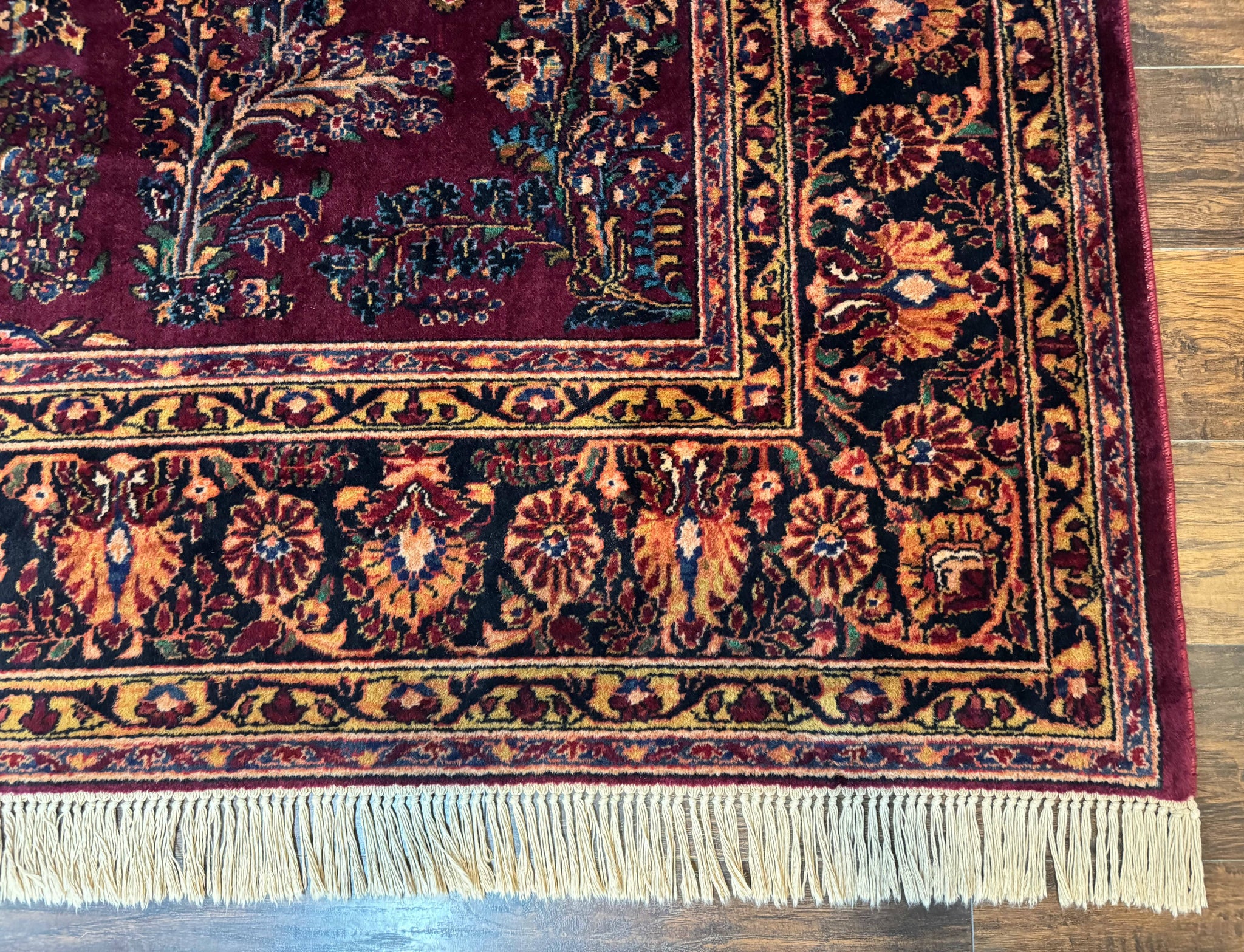 Antique Karastan Rug 8.6 x 12, Wool Pile, Vintage Discontinued Karastan Sarouk Lanamar by Jewel Rugs