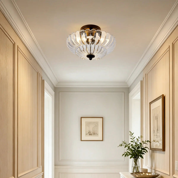 Smoky Semi Flush Mount Ceiling Light, photo 2 of 10