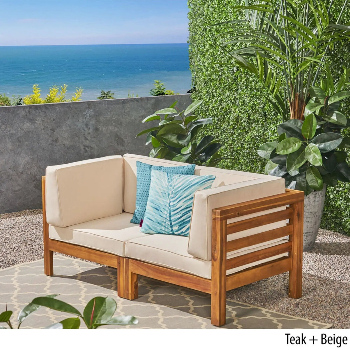 Oana - 2 Piece Loveseat Set With Water Resistant Cushions by HouseOfZazla