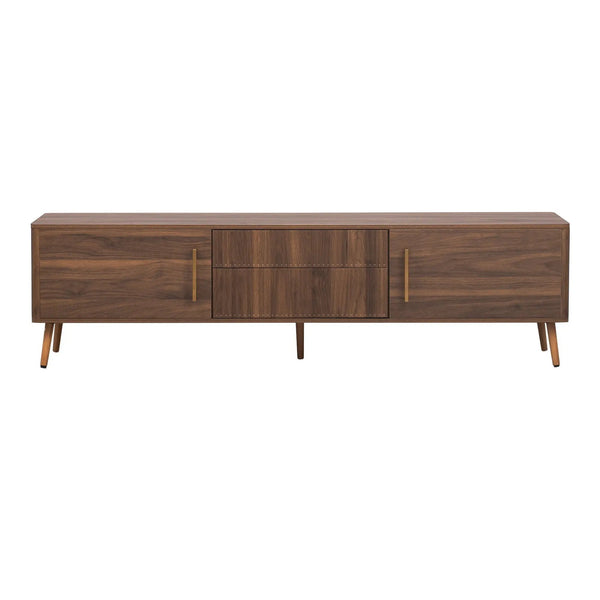 TV Stand With 2 Drawers For TVs Up To 80" - Walnut
