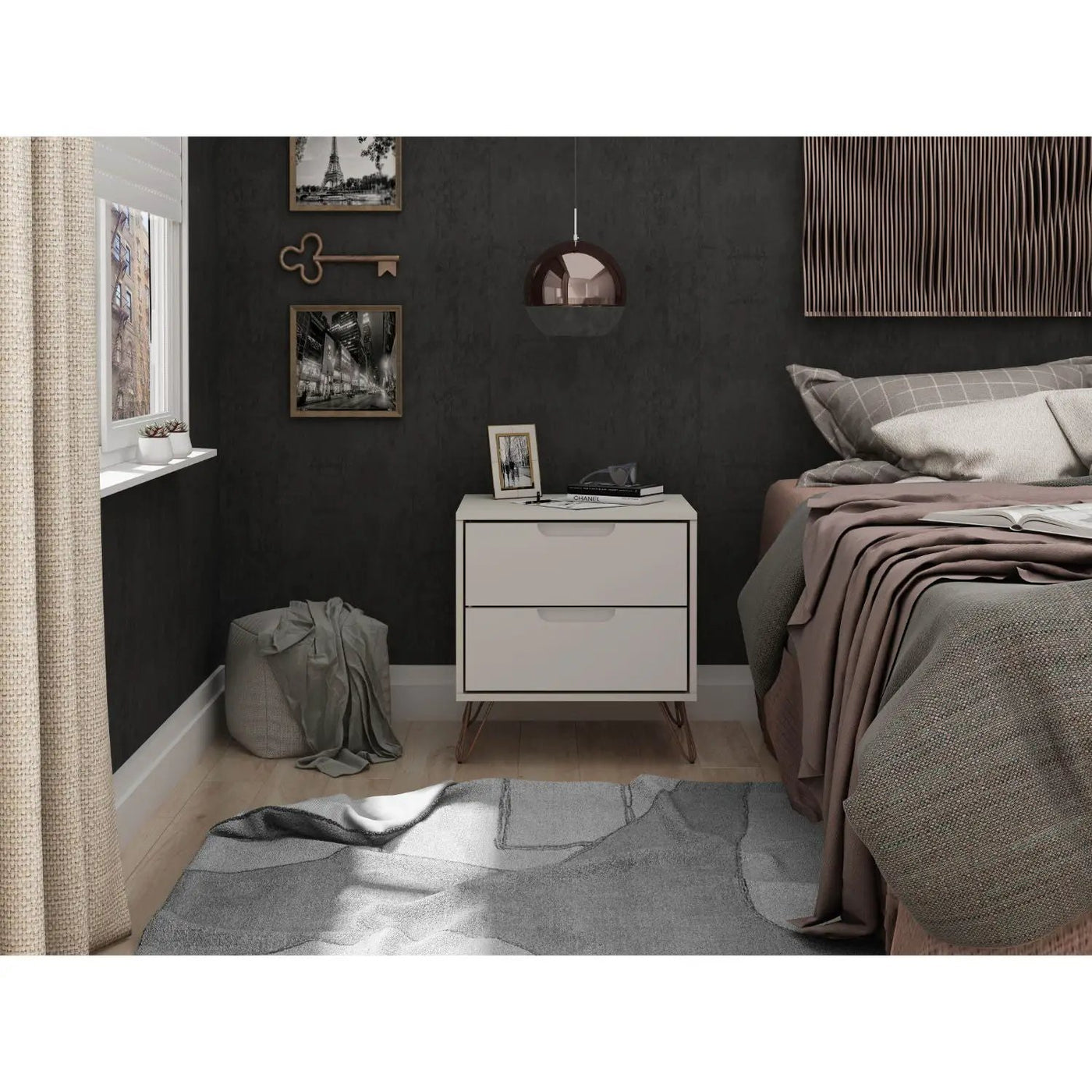 Rockefeller - 2 Drawer Nightstand by HouseOfZazla