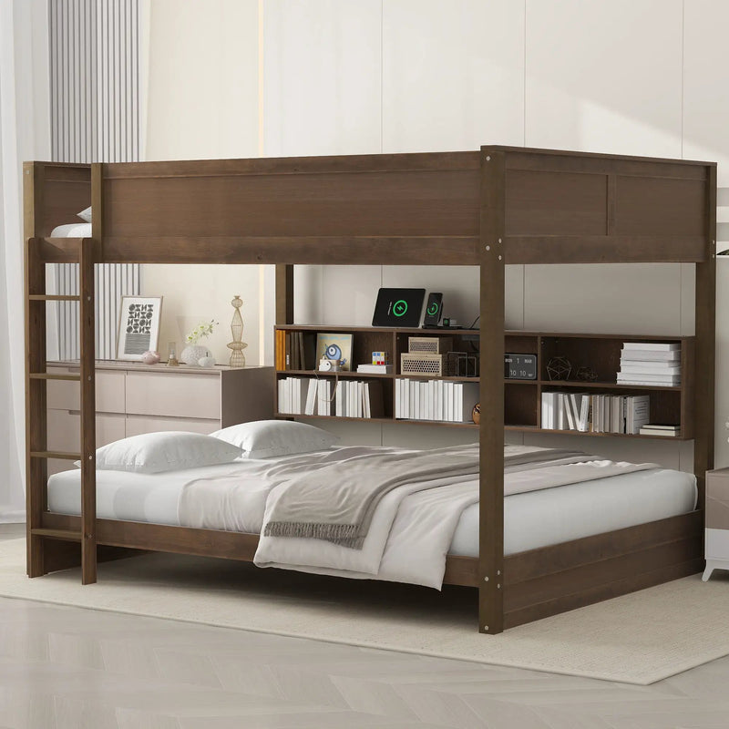 Bunk Bed With Storage Cabinets And USB Ports by Unique Piece Furniture