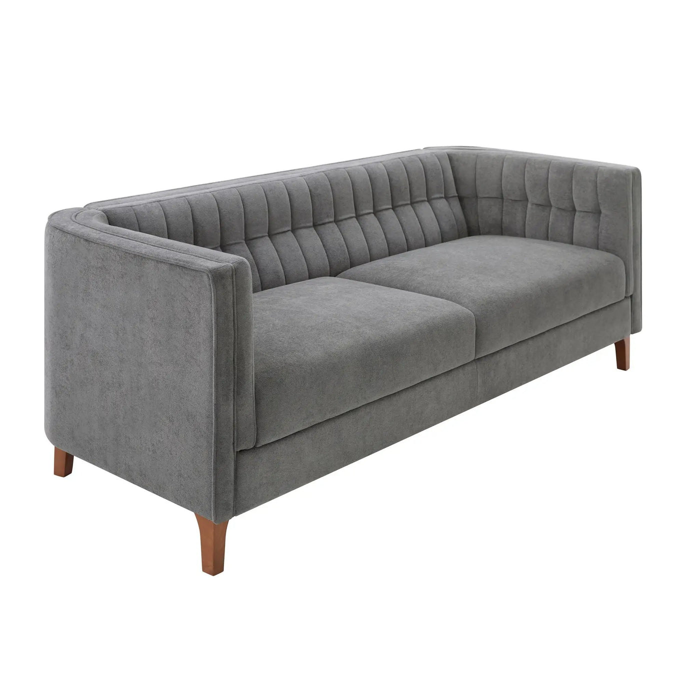 Modern 3 Seater Sofa Upholstered Couch with Curved Armrests by HouseOfZazla