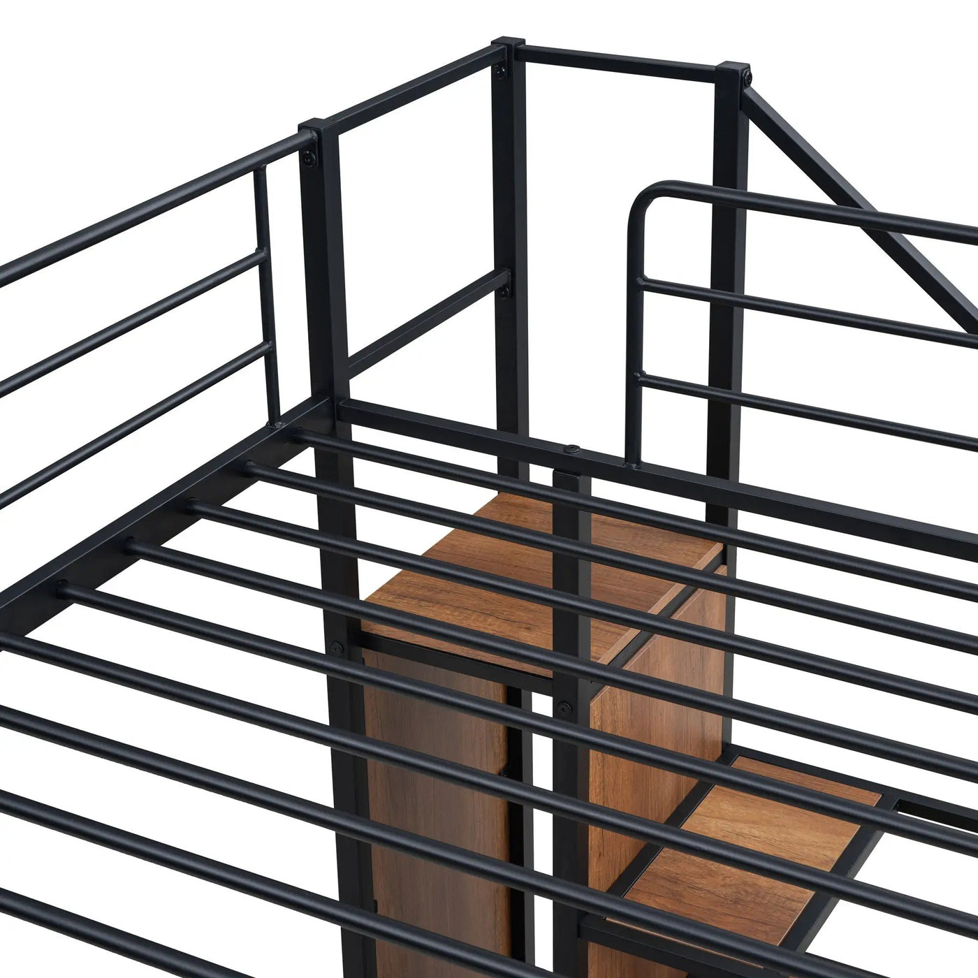 Bunk Bed With Lateral Storage Ladder And Wardrobe by HouseOfZazla