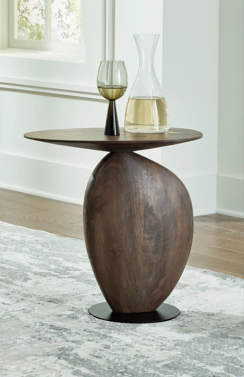 Cormmet - Accent Table - Brown / Black by Unique Piece Furniture