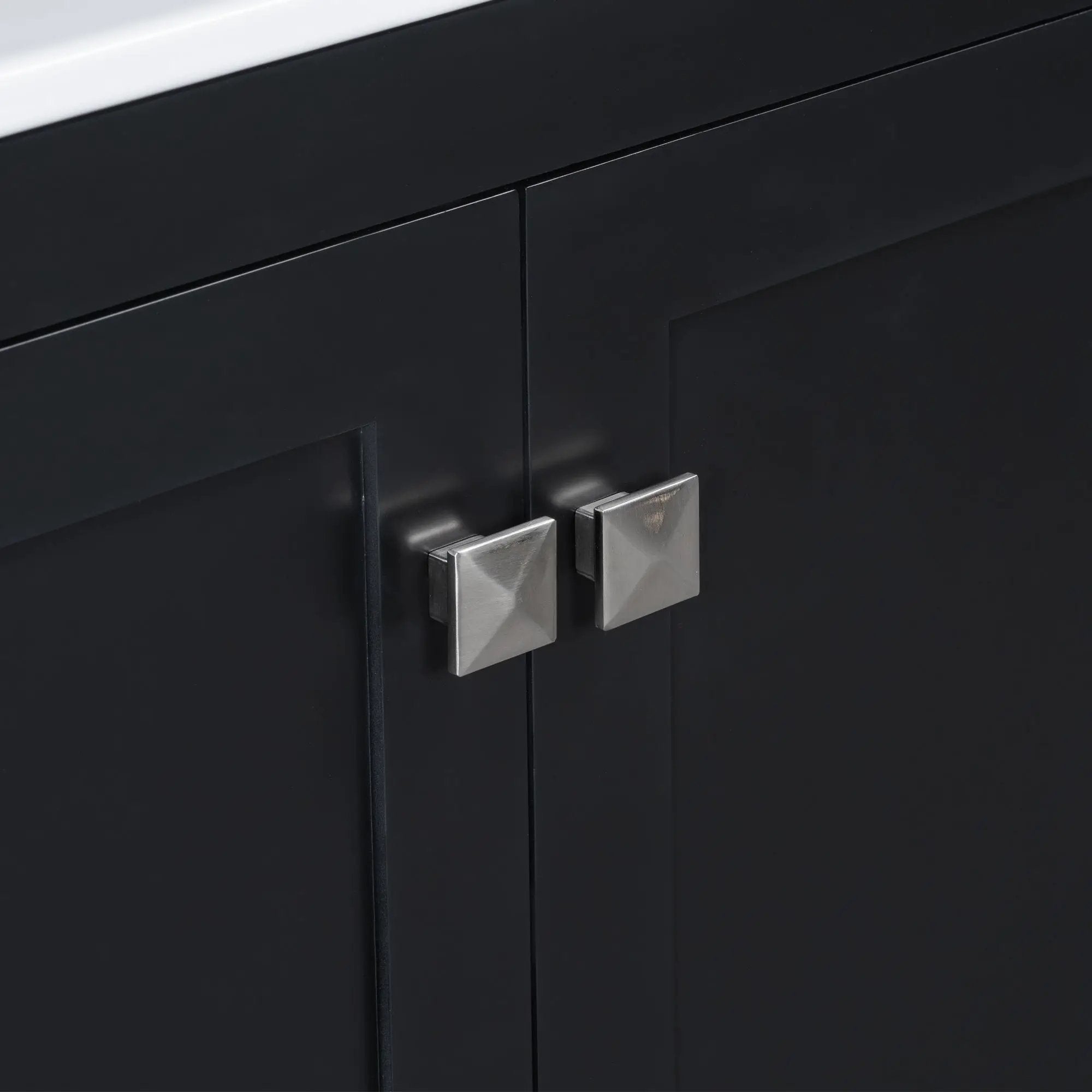 Bathroom Vanity With Single Sink, Combo Cabinet Undermount Sink, Bathroom Storage Cabinet With Two Doors And A Drawer, Soft Closing, Multifunctional Storage, Solid Wood Frame by HouseOfZazla