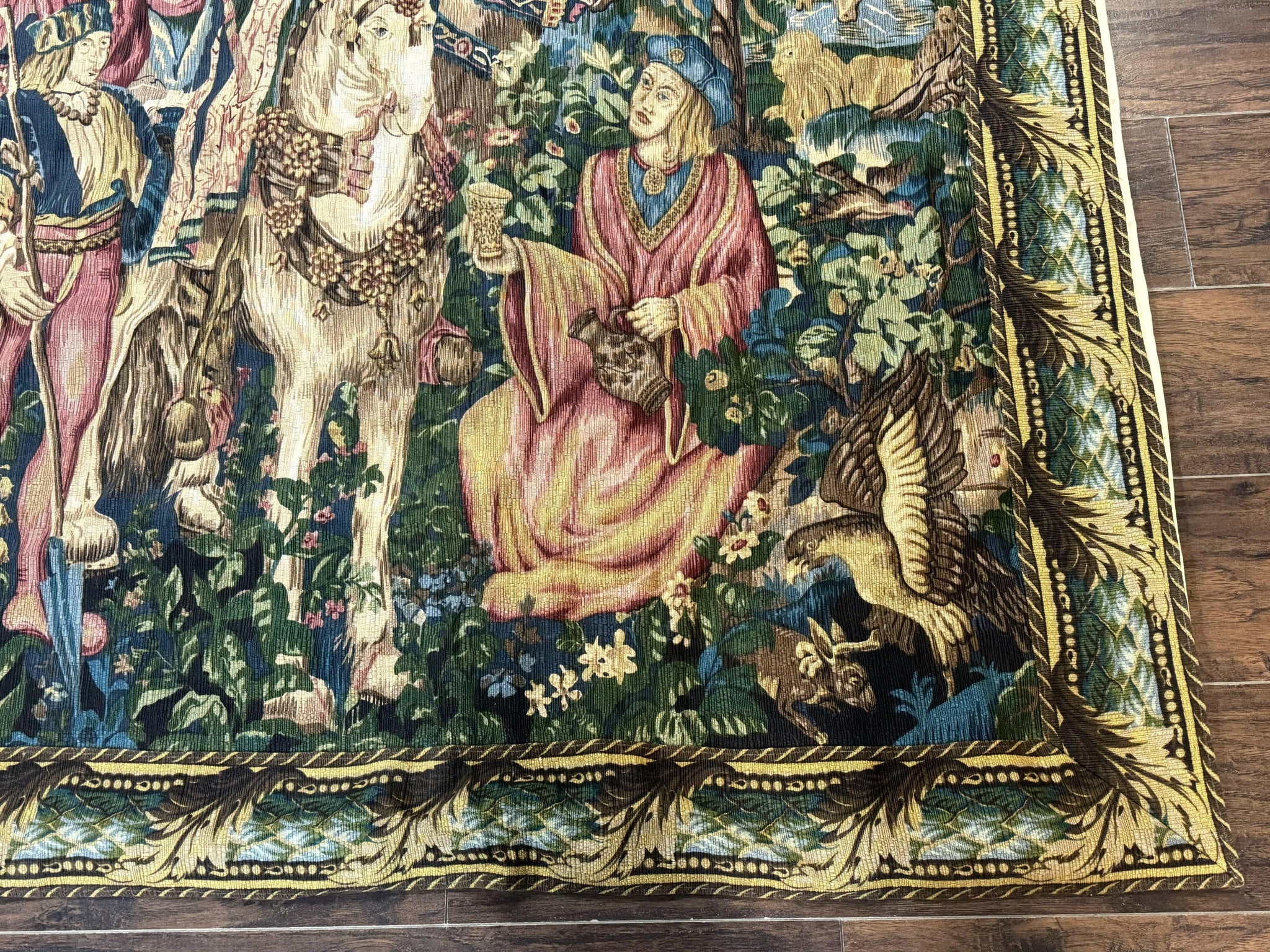 Vintage European Tapestry 5.5 x 8, The Royal Hunt by Jewel Rugs