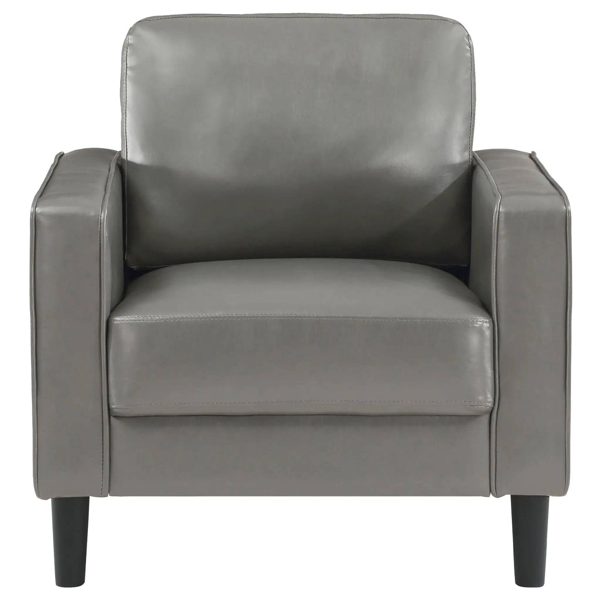 Ruth Upholstered Track Arm Accent Chair Grey by Unique Piece Furniture