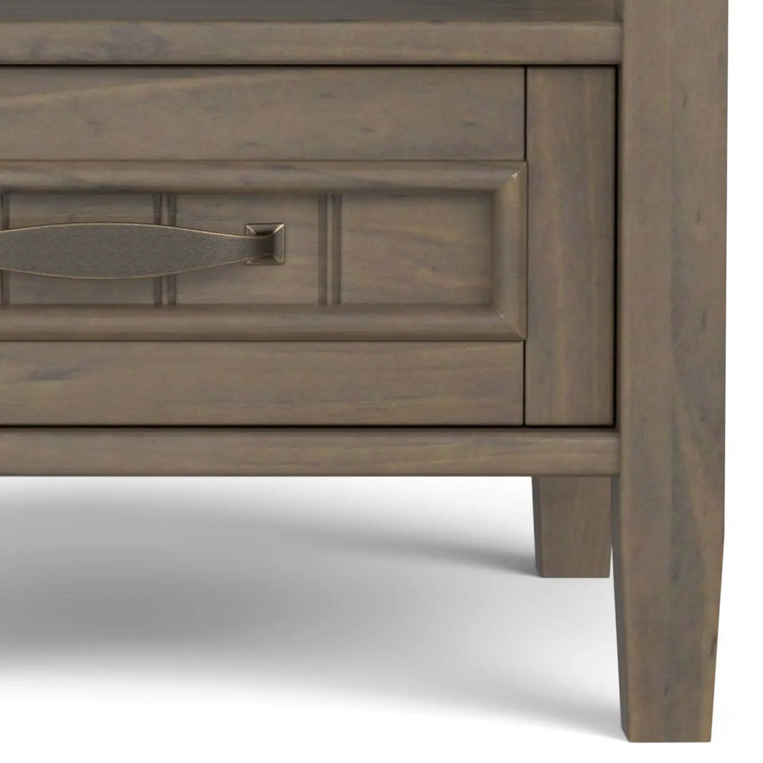 Lev - End Table With Bottom Drawer - Smoky Brown by Unique Piece Furniture