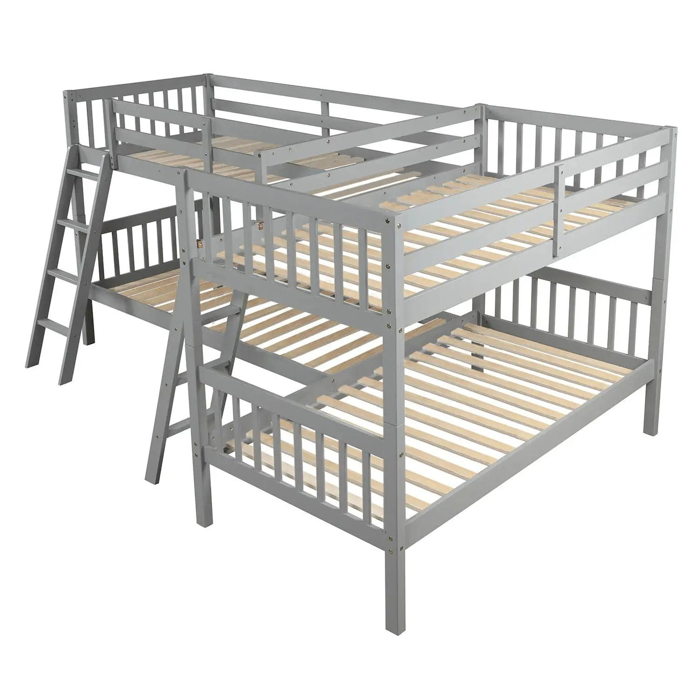 L Shaped Bunk Bed With Ladder by Unique Piece Furniture