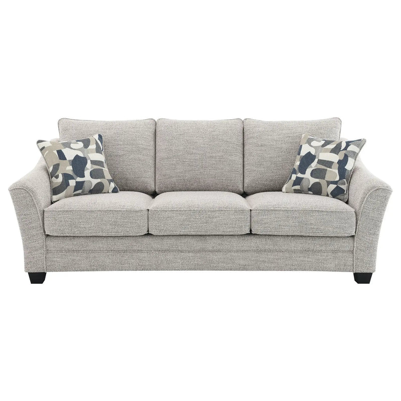 Tomkins 3-piece Boucle Upholstered Sofa Set Light Grey by Unique Piece Furniture