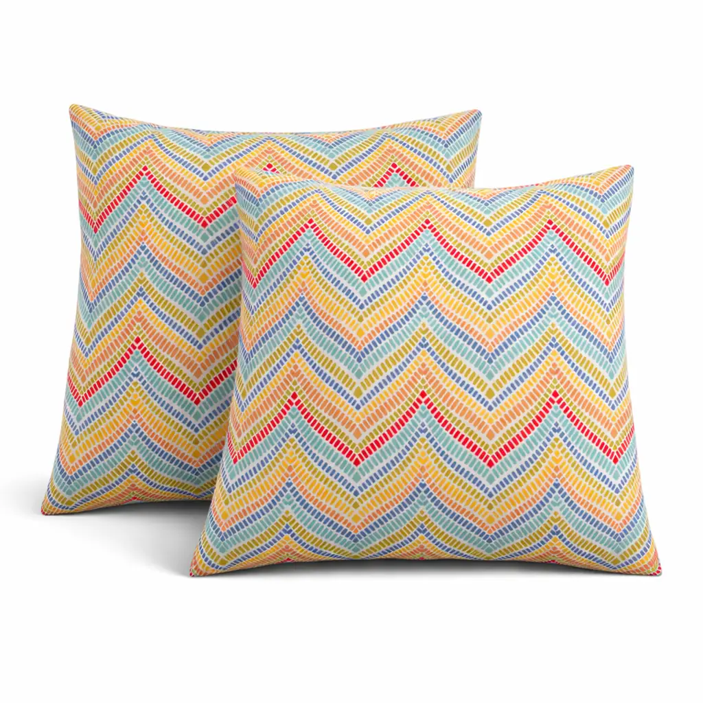 2 Pack Outdoor Throw Pillows, Waterproof & Fade-Resistant by HouseOfZazla
