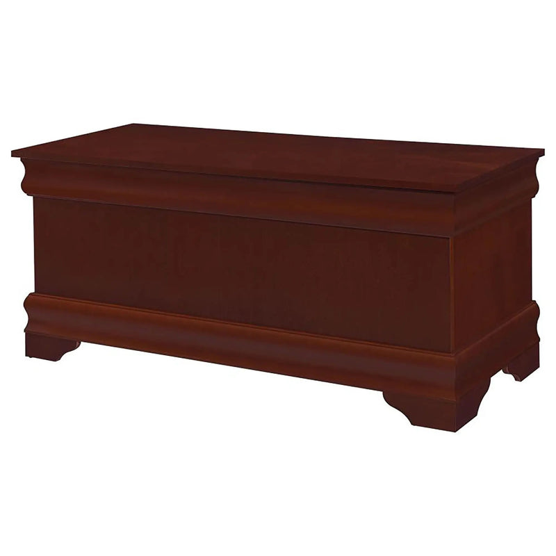 Chest With Curved Moldings And Bracket Feet - Brown by HouseOfZazla