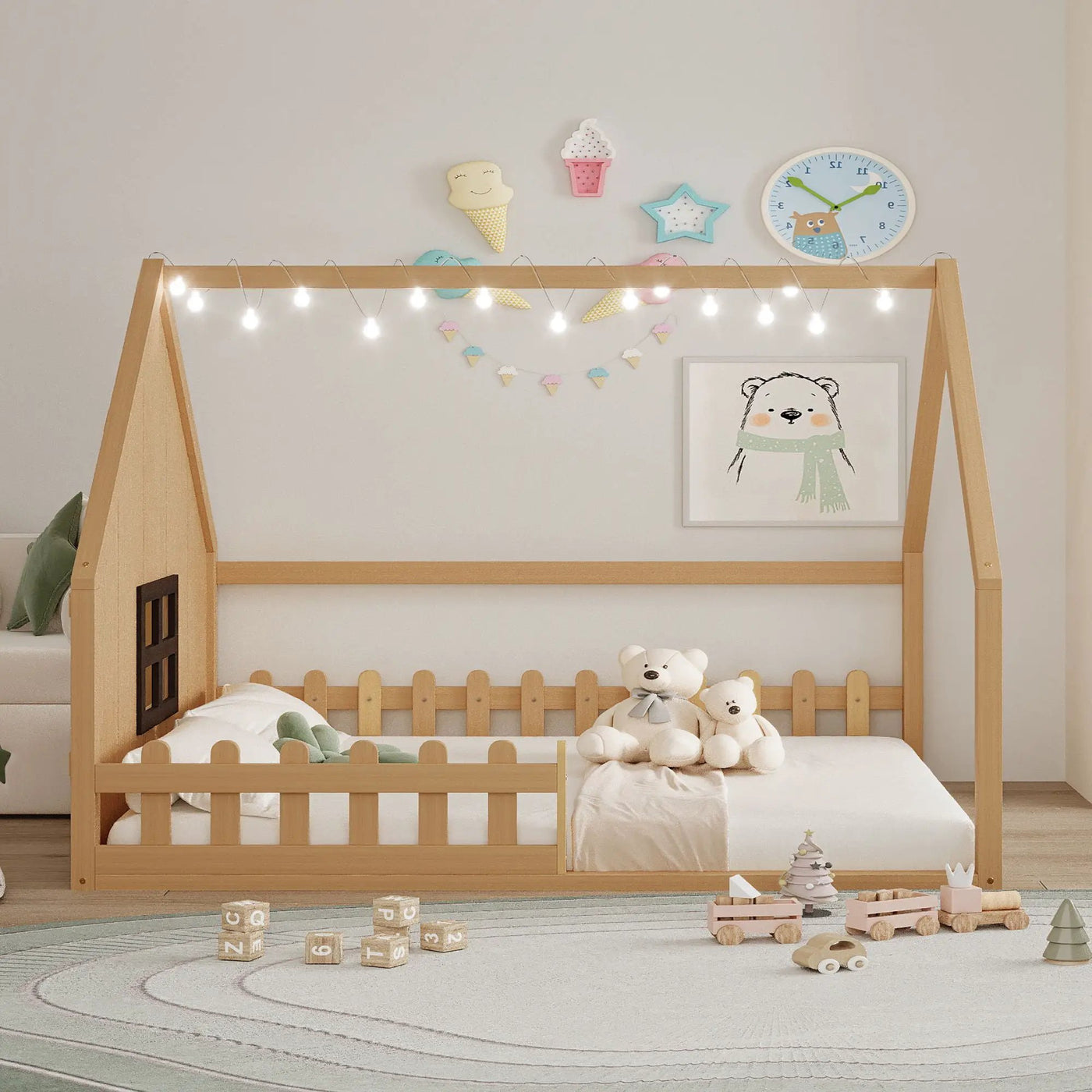 House Bed With Window And Fence by HouseOfZazla