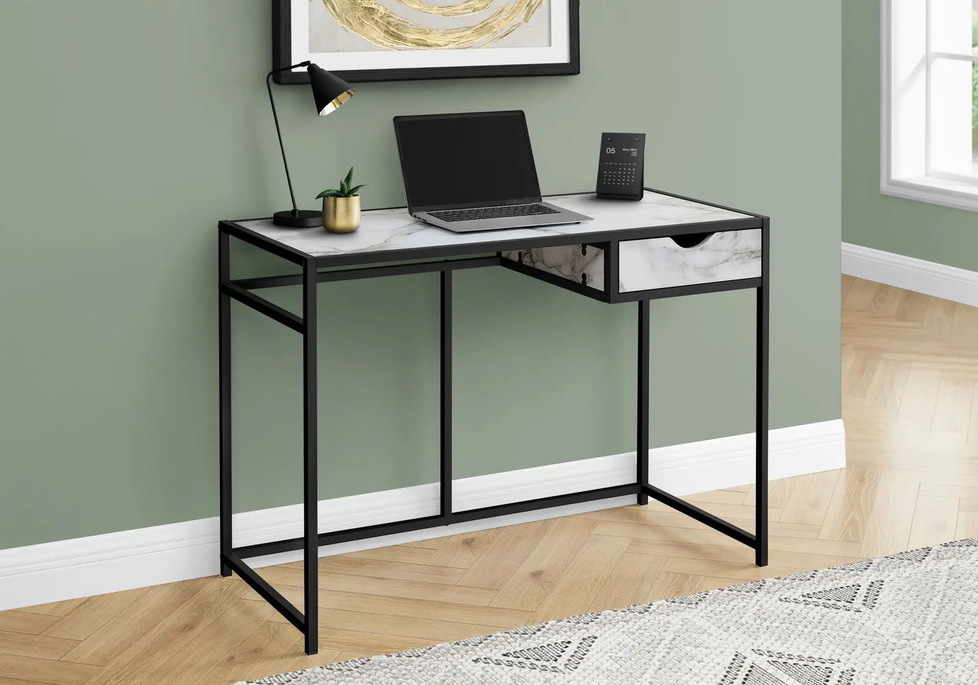 Computer Desk For Home Office, 1 Storage Drawer, Contemporary & Modern by Unique Piece Furniture