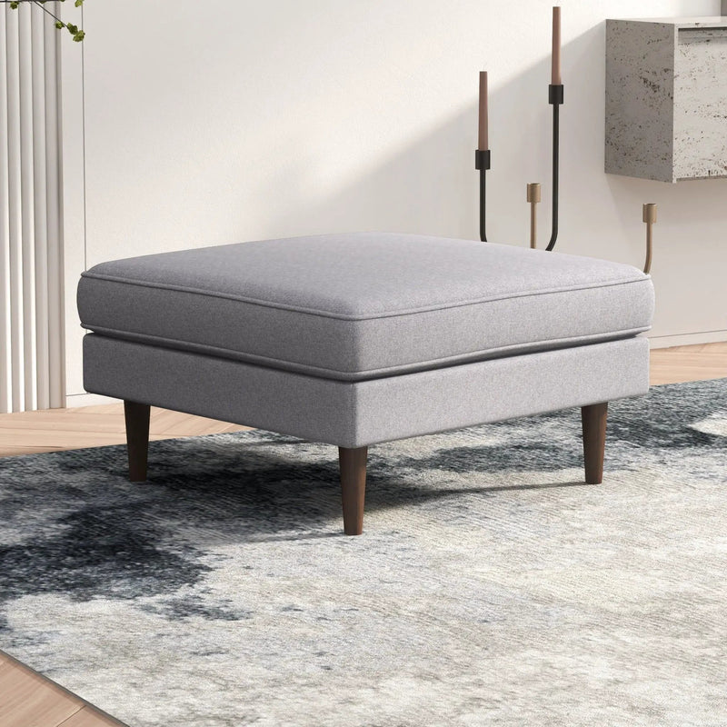 Amber - Square Upholstered Ottoman by HouseOfZazla