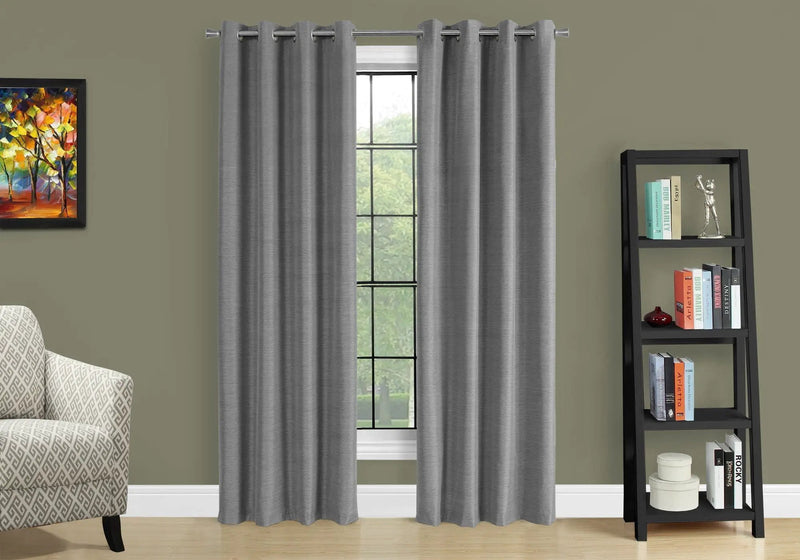 2 Pieces Set Room Darkening Curtain Panels with Grommet - Contemporary Style by HouseOfZazla