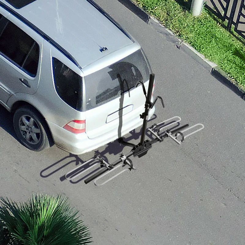 2-Bike Hitch Mount Bike Rack for 1-1/4 Inch or 2 Inch Receiver-Black by DirectDeals