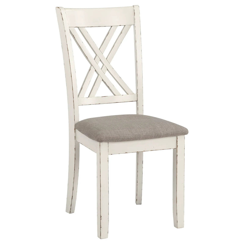 Fortress 7-piece Rectangular Dining Set Vintage Vanilla by Unique Piece Furniture