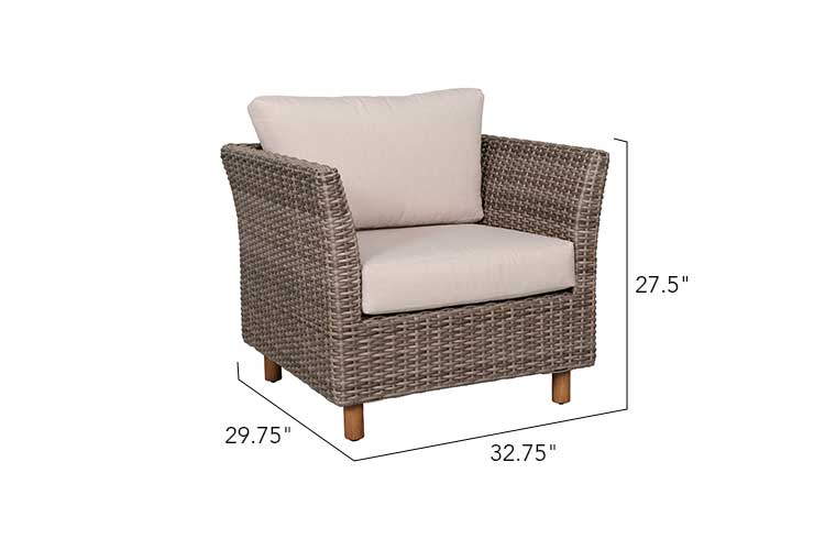 Orlando 4-Piece Wicker Sofa Set, photo 5 of 16