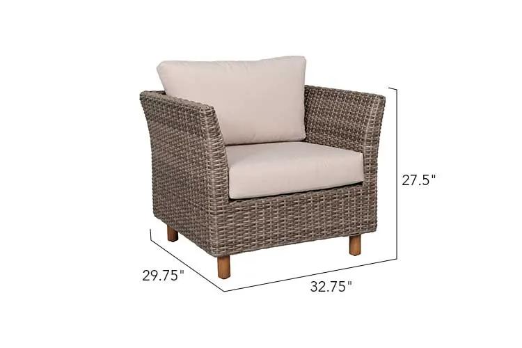 2 Orlando Wicker Stationary Chair by Outdoor-USA®