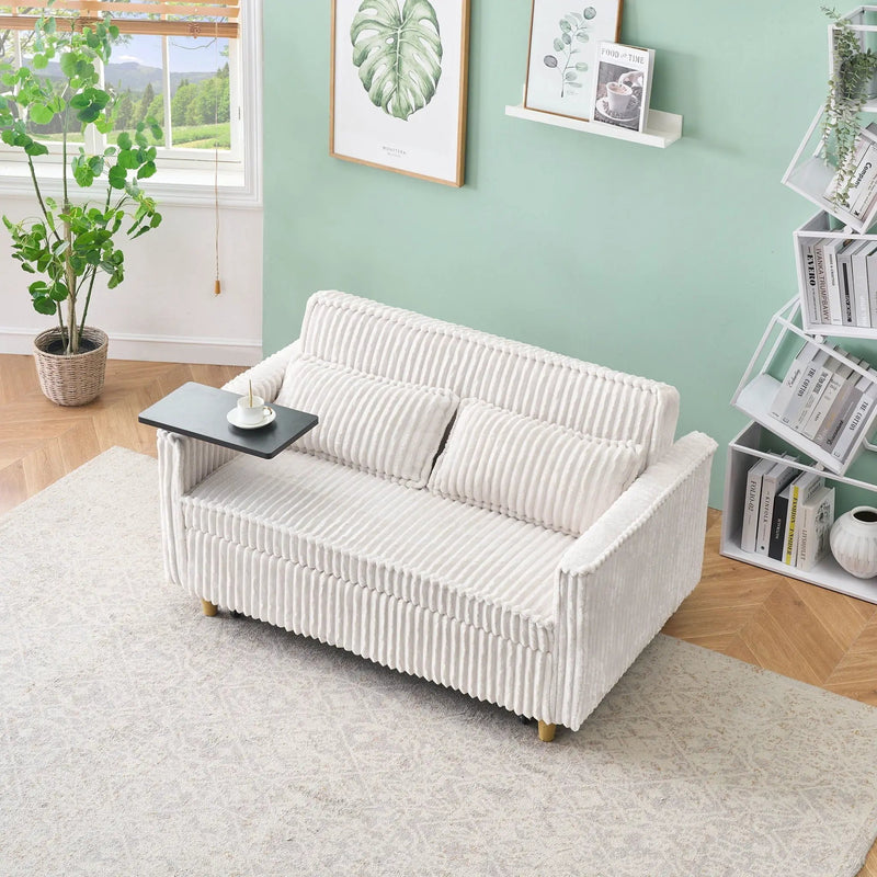 Pull Out Sofa With Movable Tabletop And USB Ports by HouseOfZazla