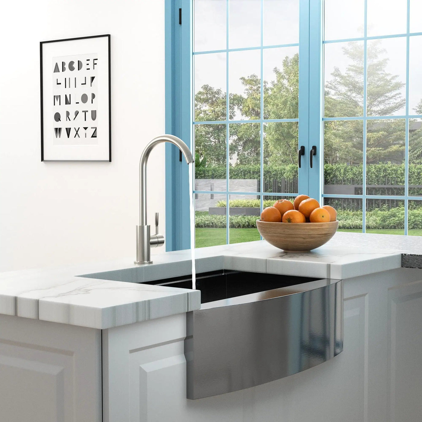 Modern Kitchen Sink Faucet With Single Handle by HouseOfZazla