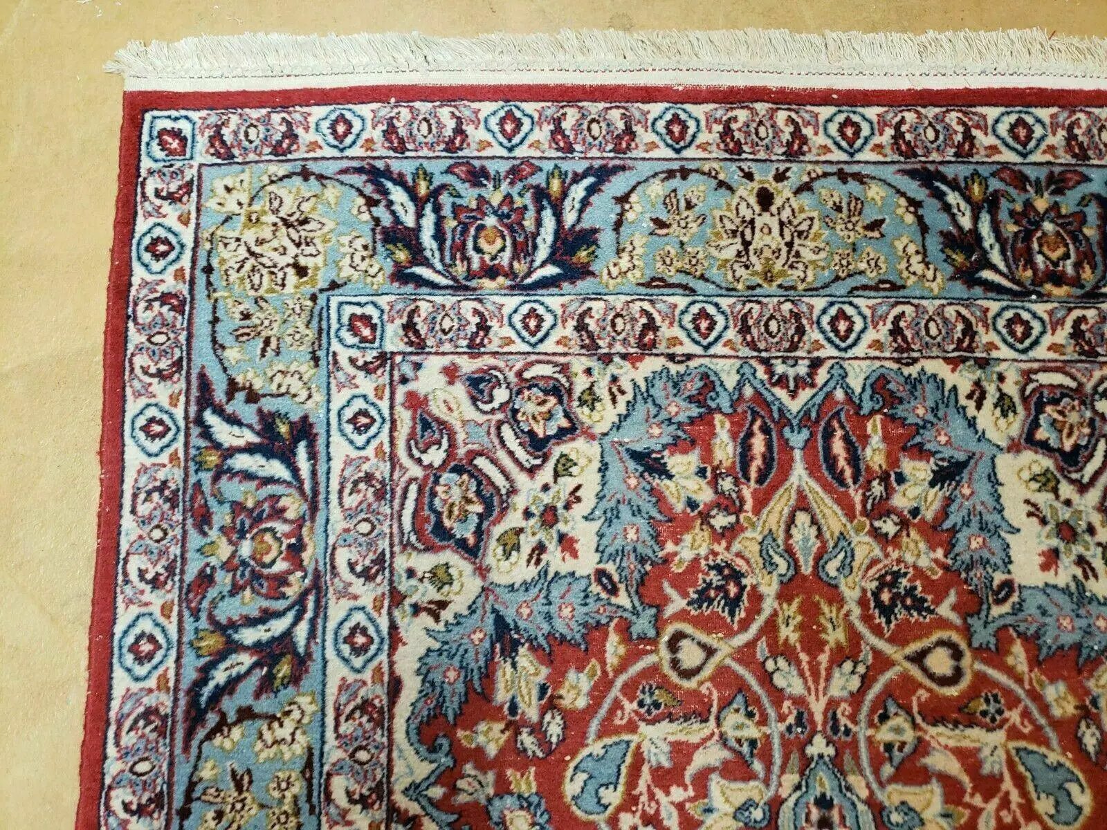 3' 5" X 5' 8" Vintage Handmade Turkish Wool Rug Carpet Vegetable Dyes Nice Red by Jewel Rugs