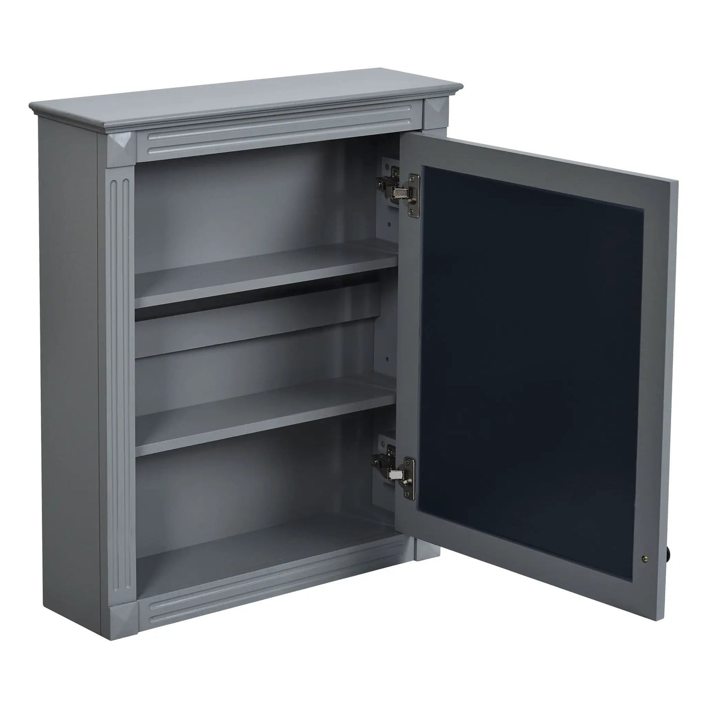 Wall Mounted Bathroom Storage Cabinet With Mirror, Medicine Cabinet With Height Adjustable Shelf by HouseOfZazla