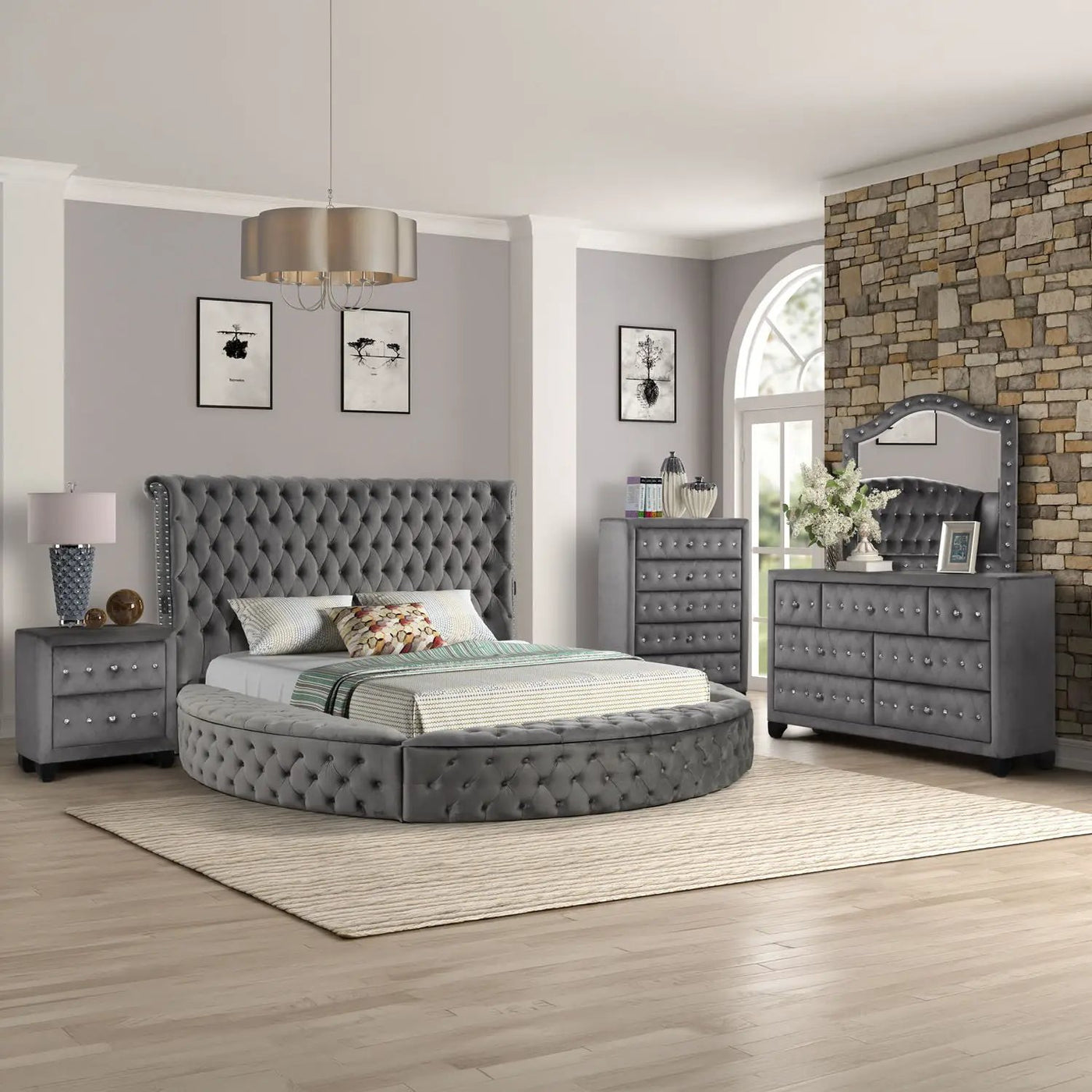 Hazel - Bedroom Set With Storage Bed by HouseOfZazla