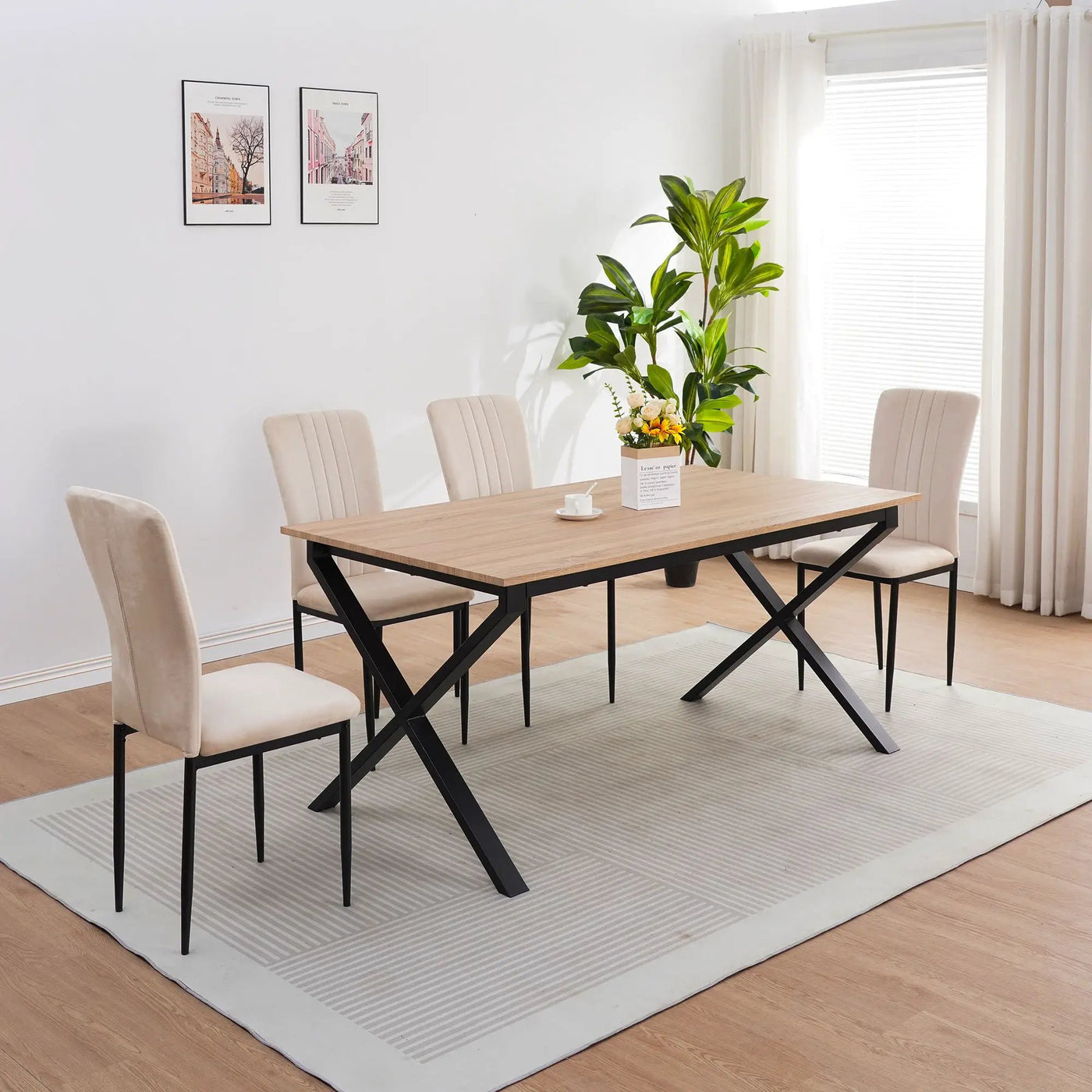 Velvet Dining Chairs For Dining Room (Set of 4) by HouseOfZazla