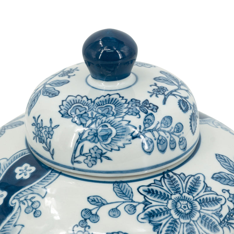 D9.1x9.1" Porcelain Lidded Jar, photo 8 of 9