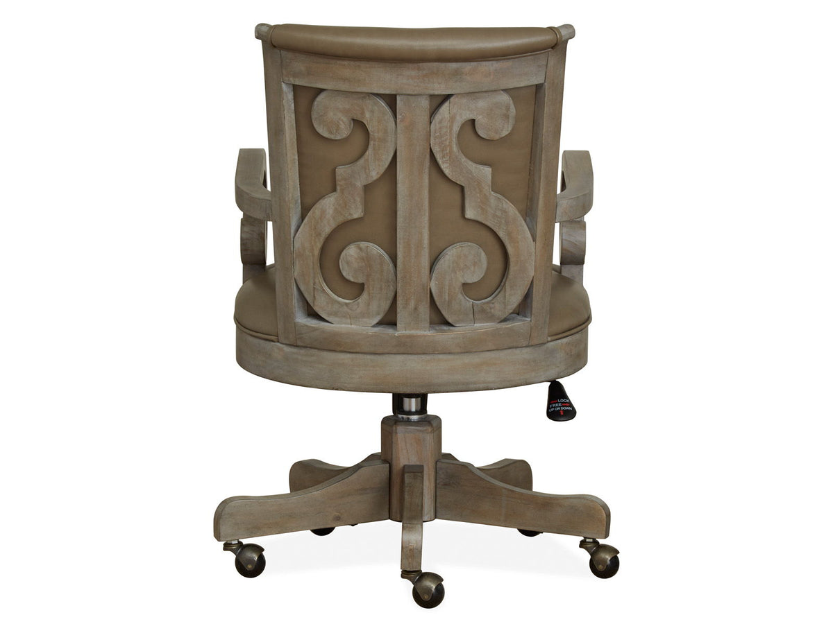 Tinley Park - Fully Upholstered Swivel Chair - Dove Tail Gray, photo 3 of 7