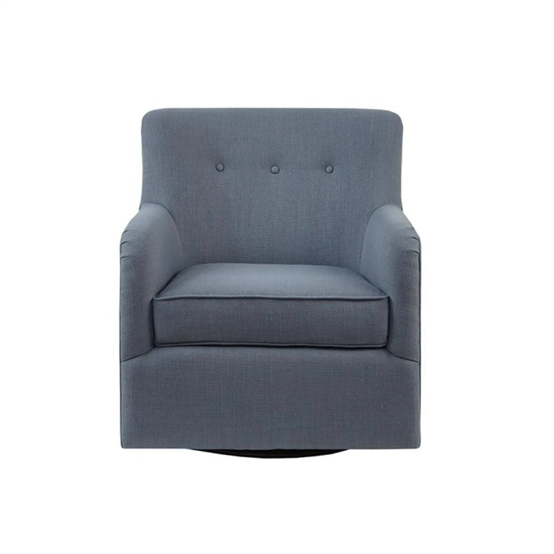 Adele - Swivel Chair With Button Tufted Back by HouseOfZazla