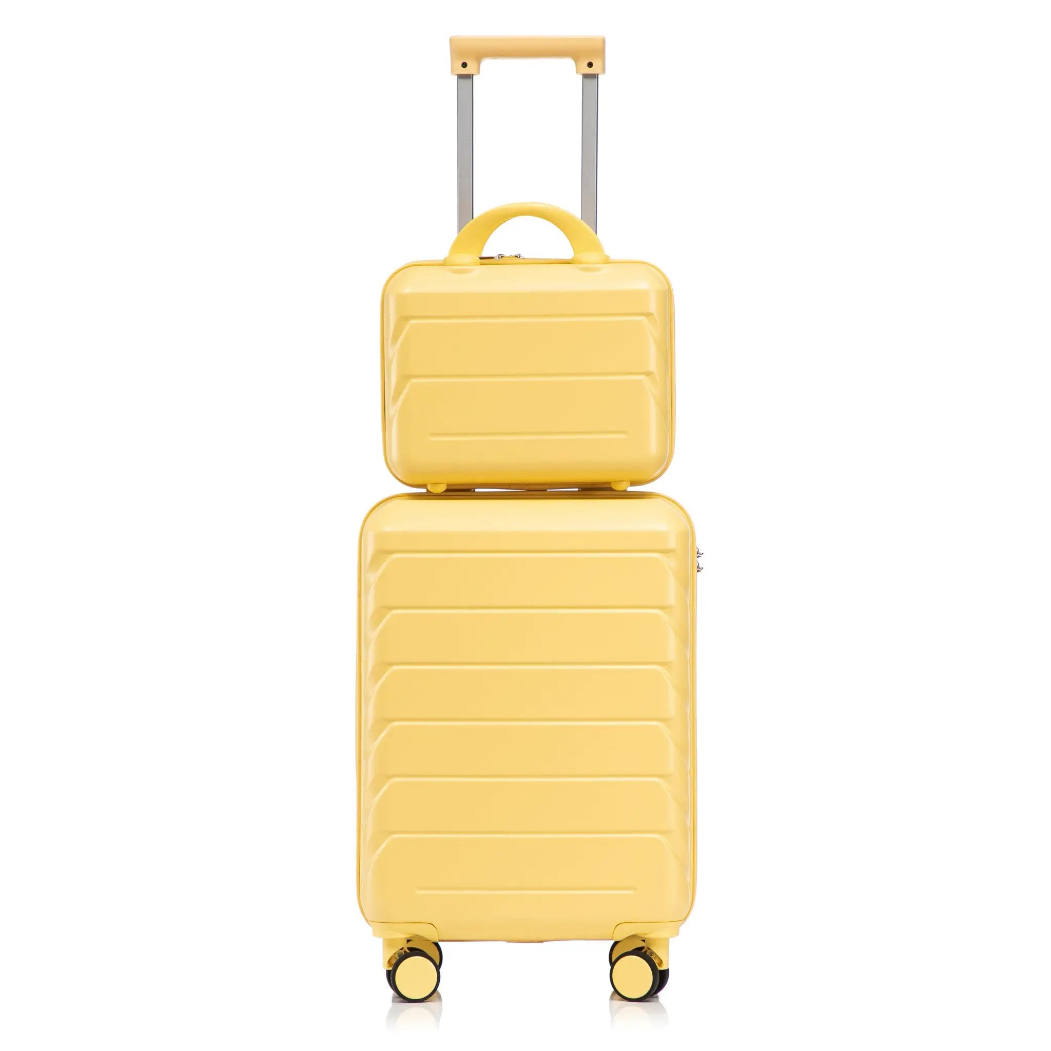 14'/20' 2-Piece ABS Spinner Wheel Luggage Set with Combination Lock by HouseOfZazla