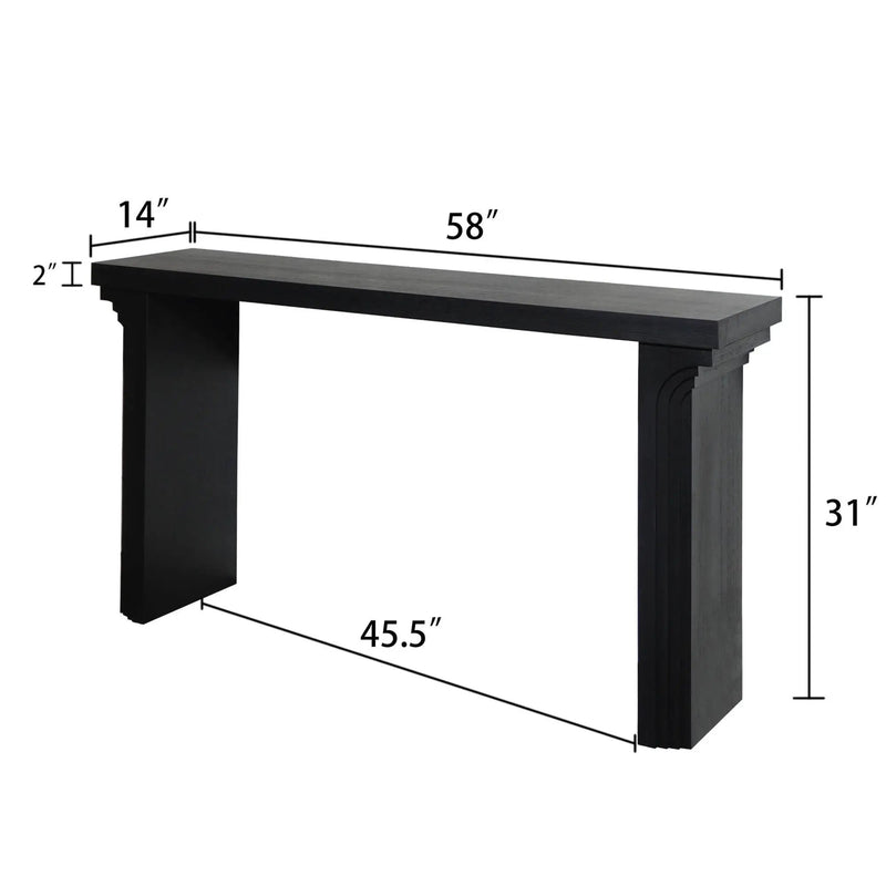 Console Table With Decorative Molding by Unique Piece Furniture