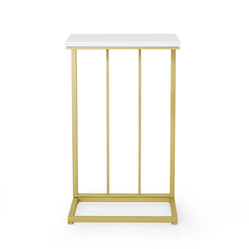 Modern Glam C-Shape End Table by HouseOfZazla