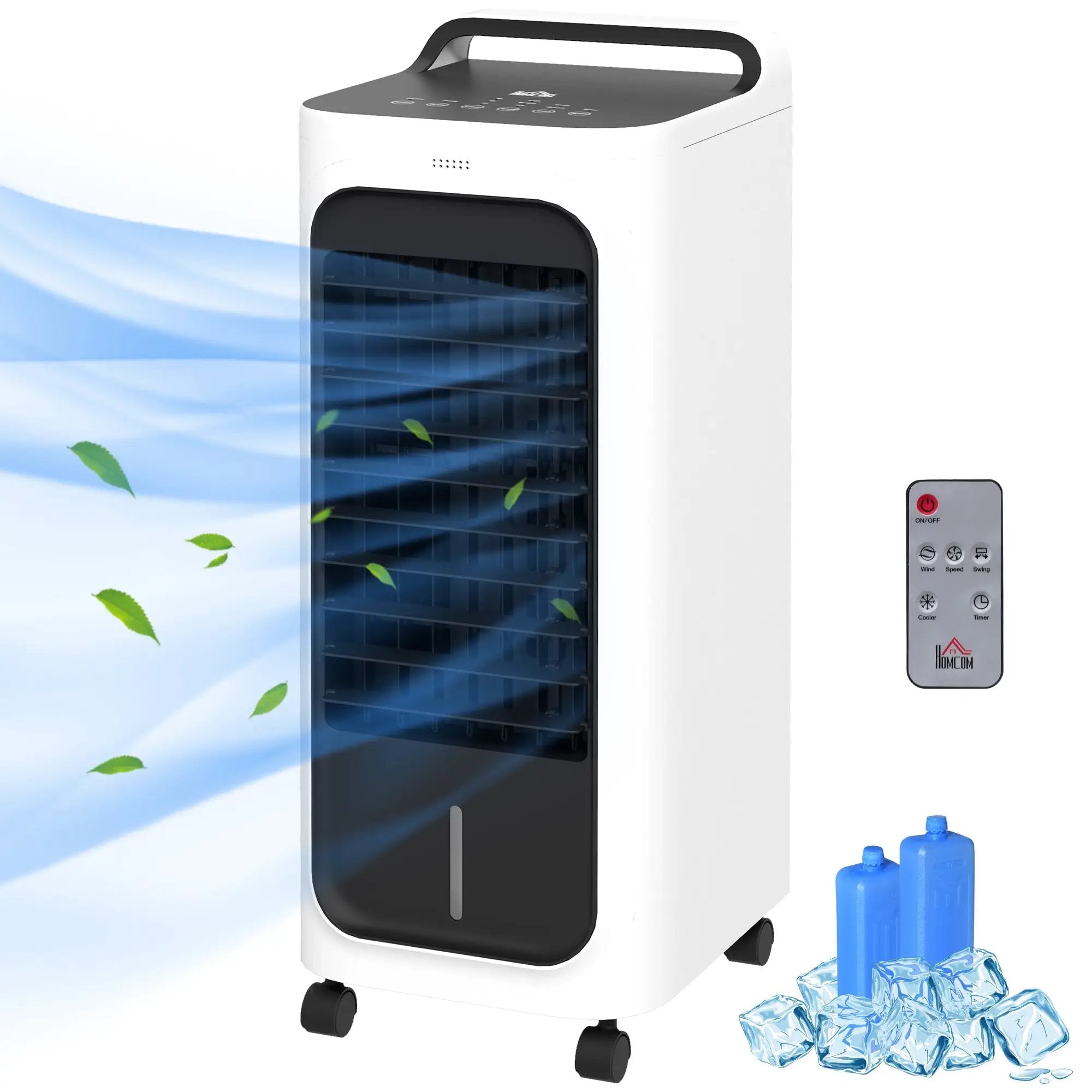 HOMCOM 26" Evaporative Air Cooler with Ice Packs by HouseOfZazla