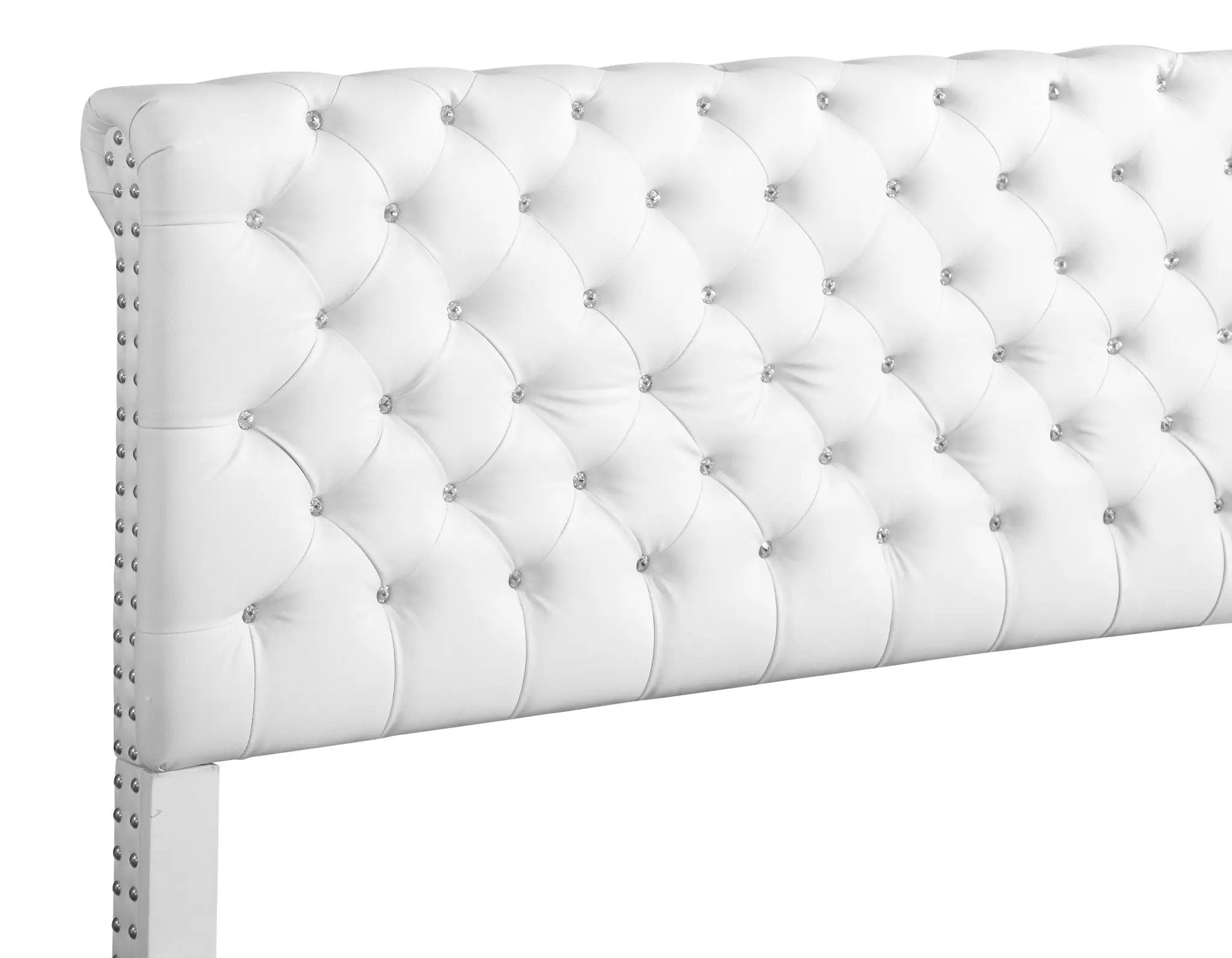 Elegant Transitional Upholstered Bed by Unique Piece Furniture