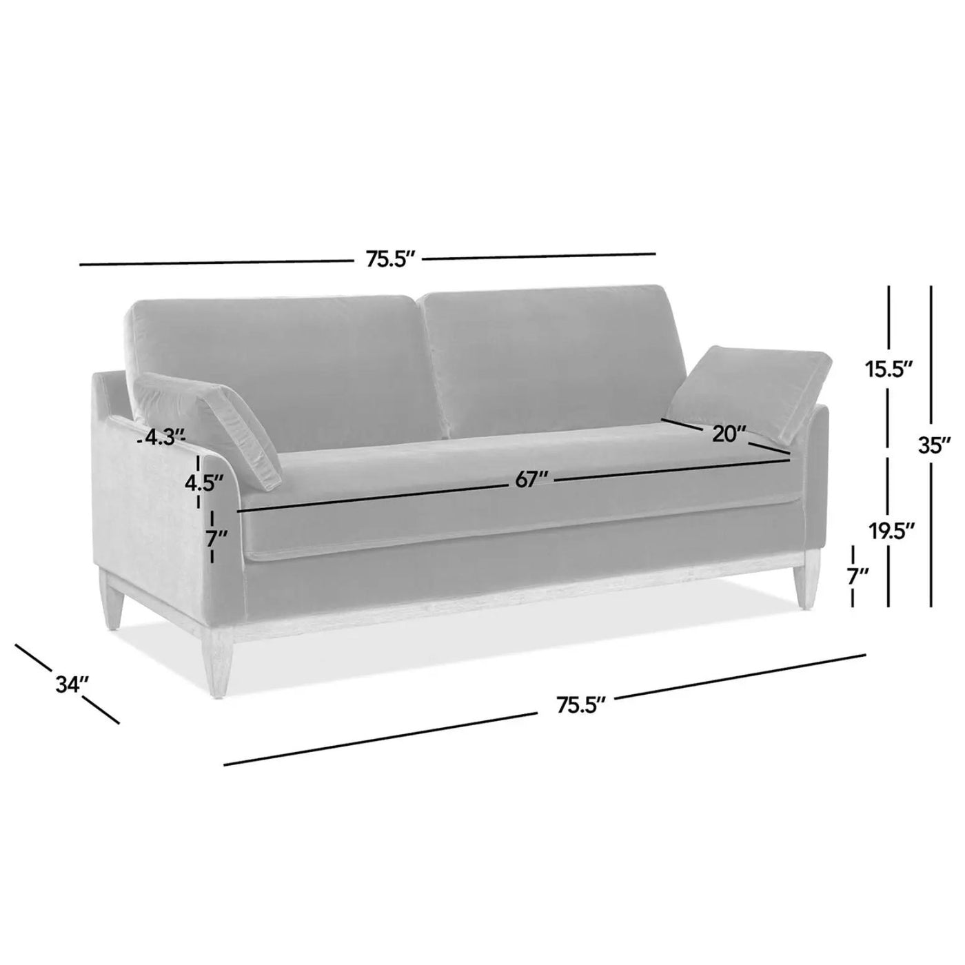 Pasadena - Modern Farmhouse Sofa by HouseOfZazla